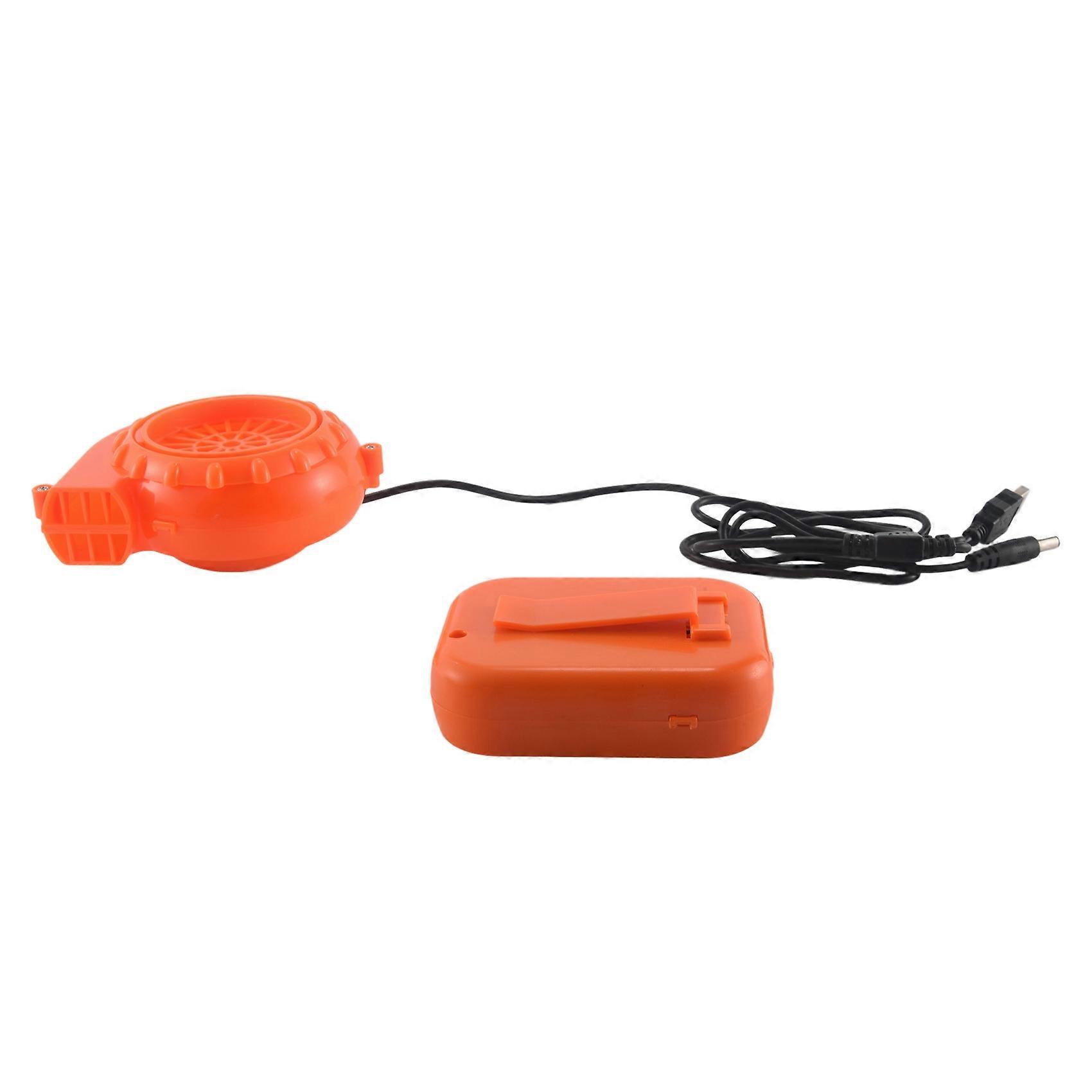 Mini Blower Fan for Dinosaur Costume or Head or Other Inflatable Game Costume Set, Orange