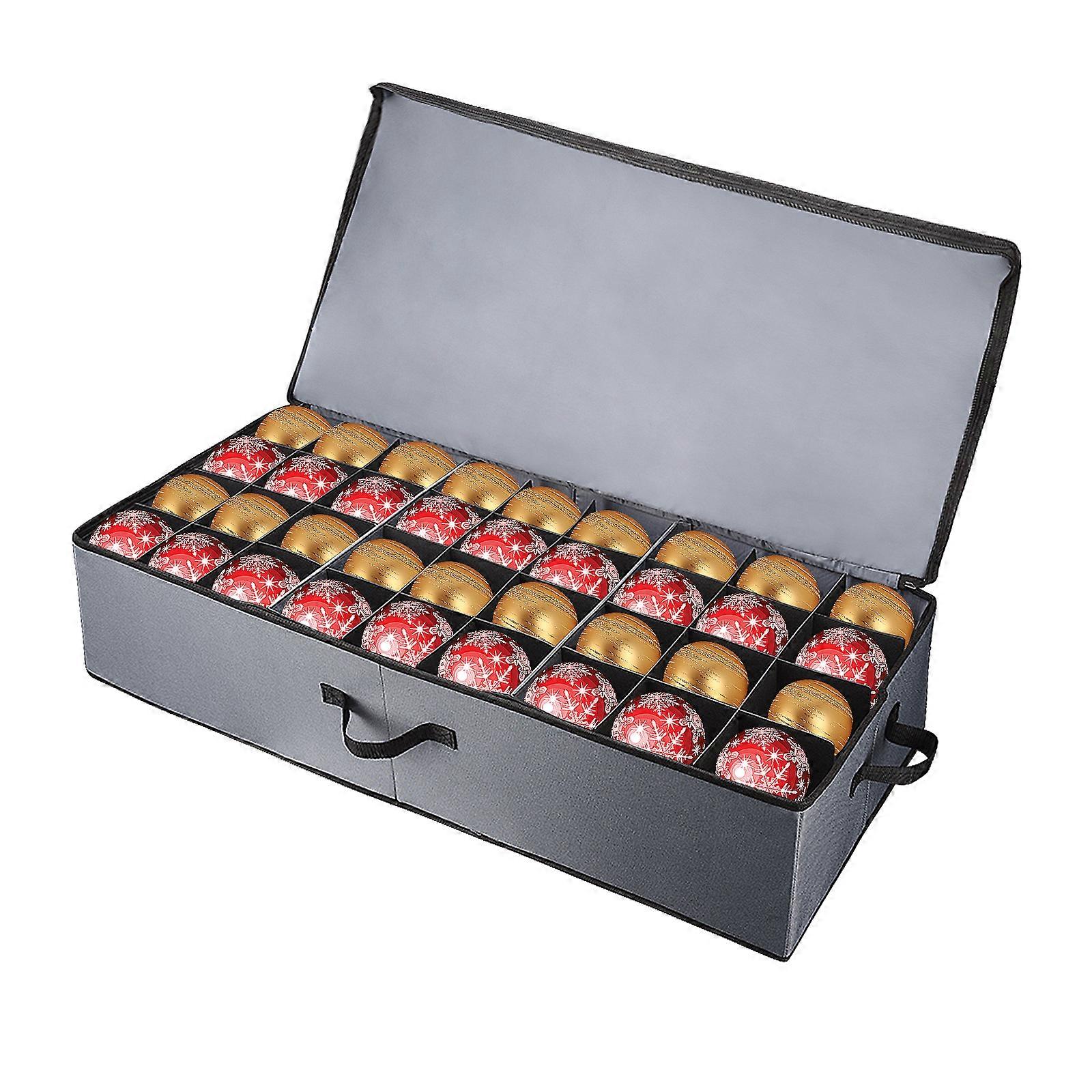 Non-Woven Folding Christmas Ball 64 Compartment Creative Durable Storage Box