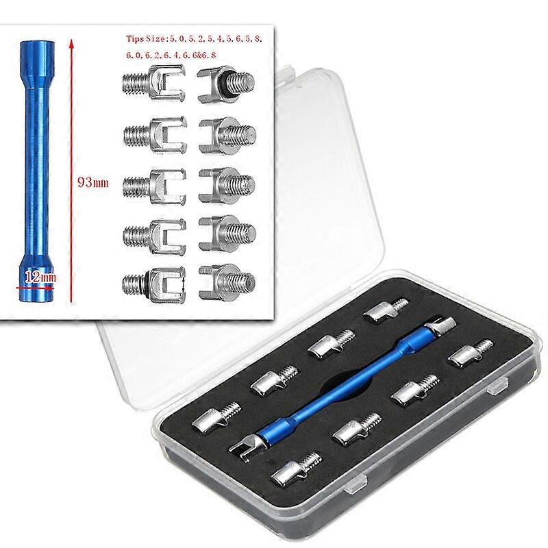 1 Set Motorcycle Spoke Wrench Tools Repair Tools And 10 Hardened Racks Suitable For Most Motorcycles 5.0~6.8 Motorcycle Knee & Shin Guards