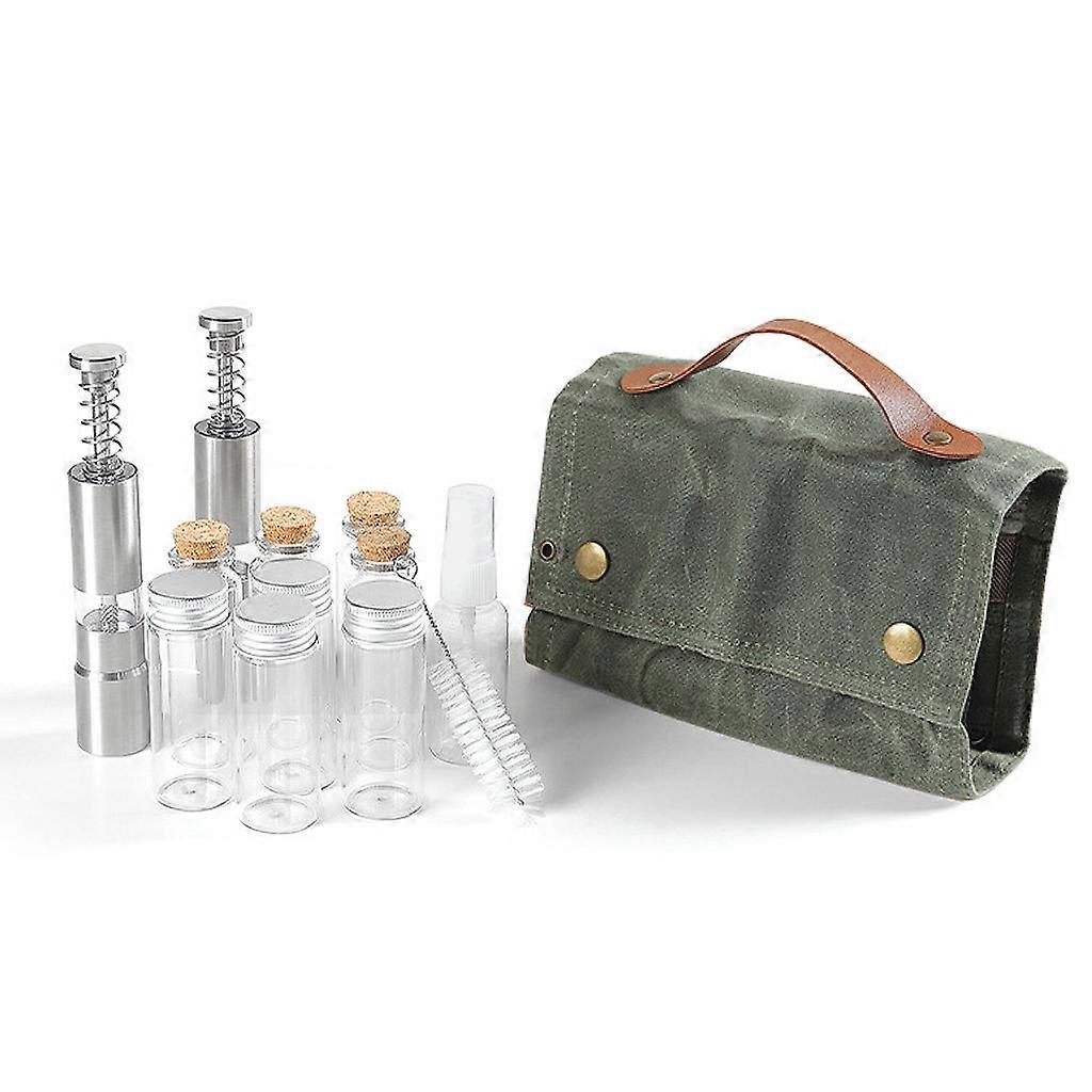 Condiment Container Set Seasoning Bottles Sets Camping Picnics Fishing Barbecue