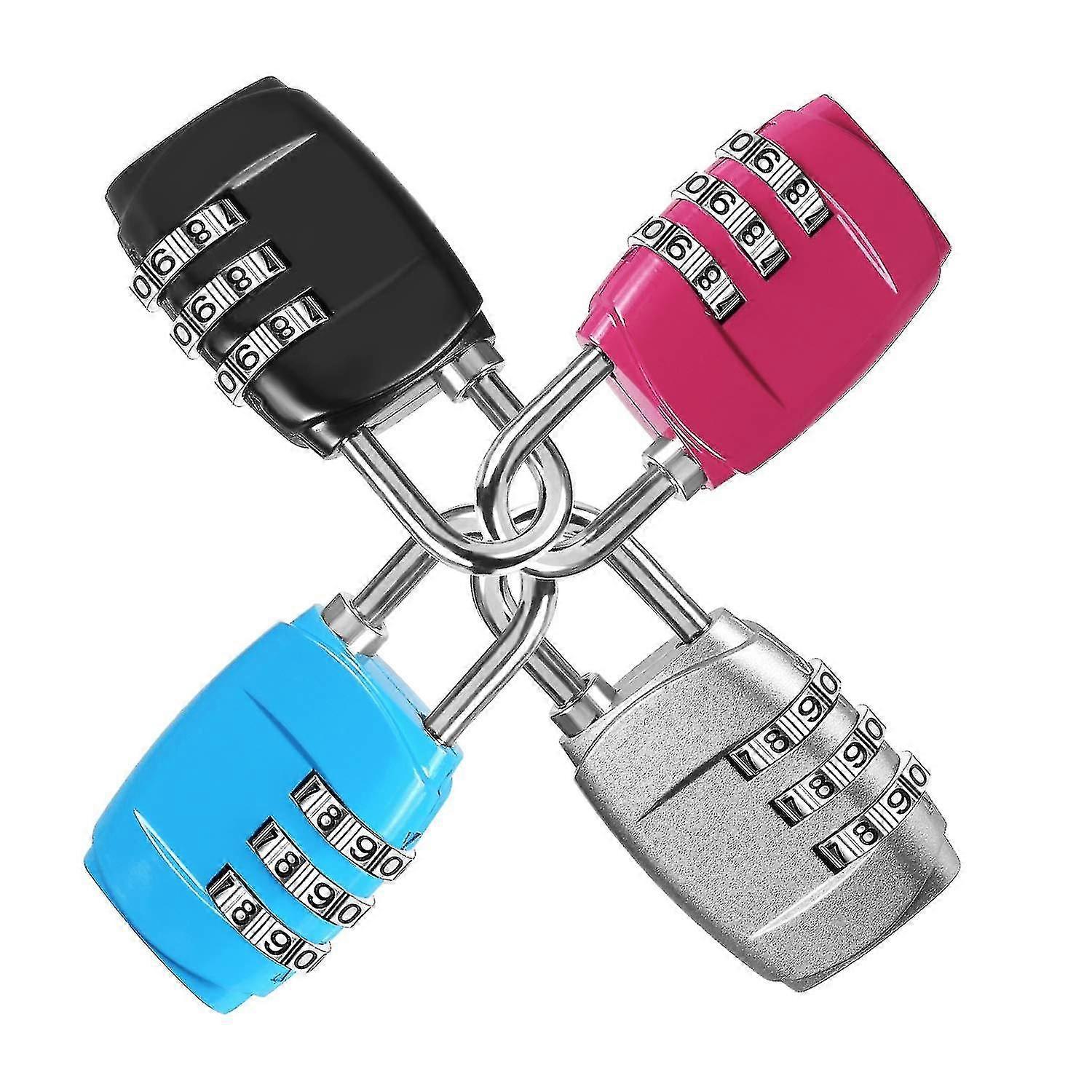 Lugga S, Combinat Pad,4 Pack 3 Digit Combinat Pad