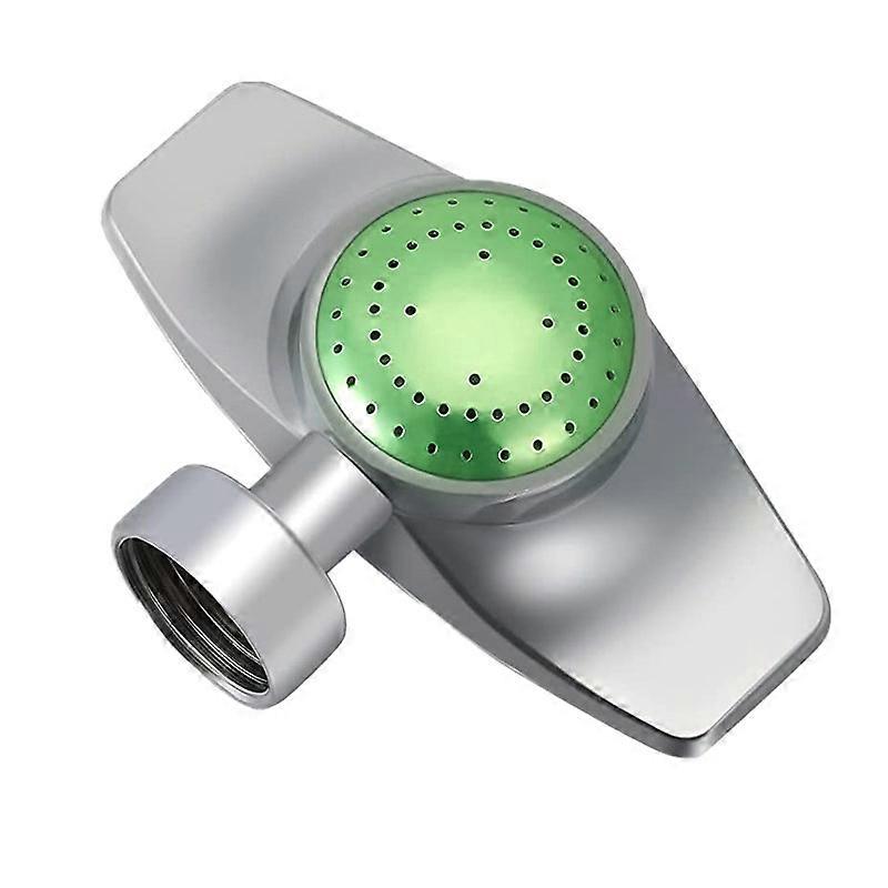 Green Lawn Sprinkler for Garden, Metal Spot Sprinkler, 360 Degree Square Circle Pattern Aluminum Alloy Sprinkler for Watering