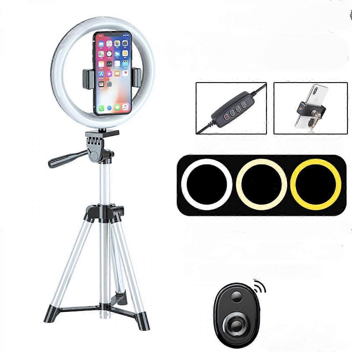 20CM Selfie Ring Light with Tripod Stand,LED Ring Light for Live Stream/Makeup