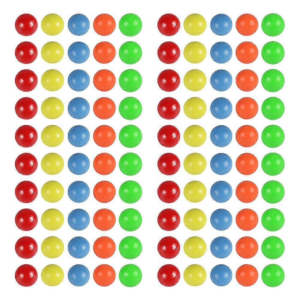 100pcs Colored Plastic Balls Counting Balls for Probability Learning (5 Colors)