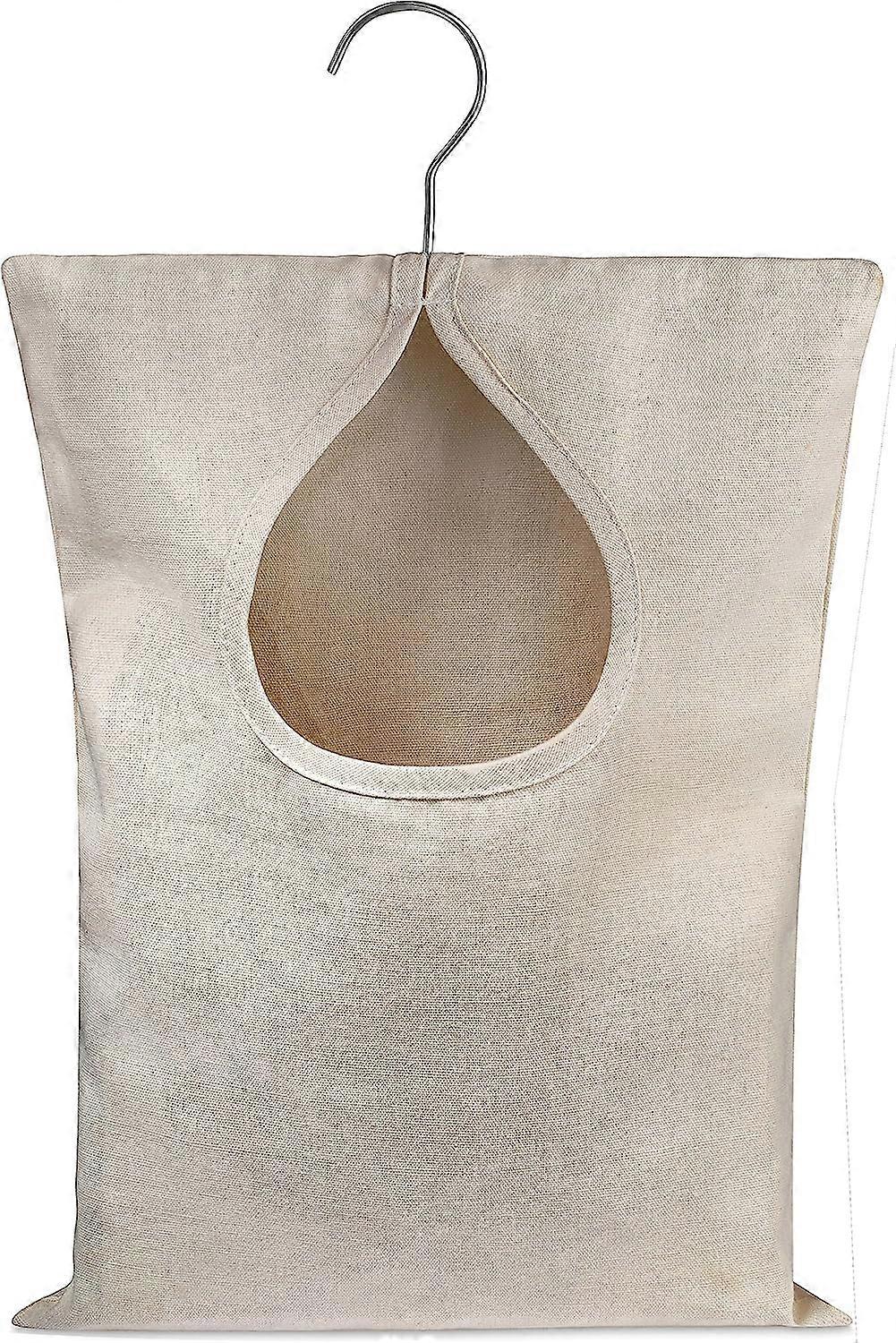 Handy Laundry Clothespin Bag-Holds 100 Medium-Sized Clothes Pins, Durable Polyester Material, Hook for Hanging