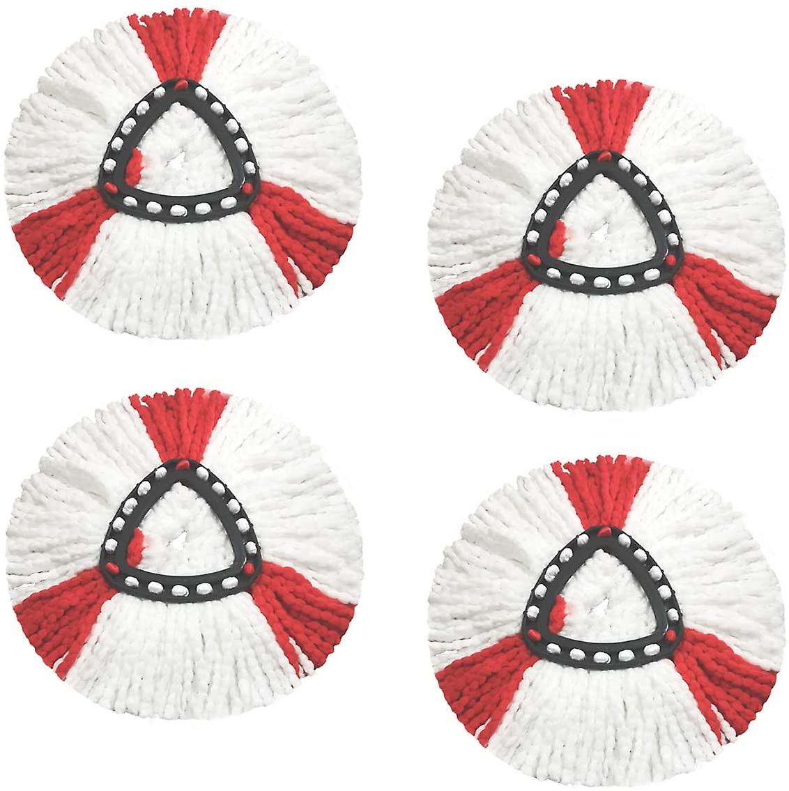 4-piece Replacement Head For Mop 2 In 1 Replacement Head For Turbo Mop