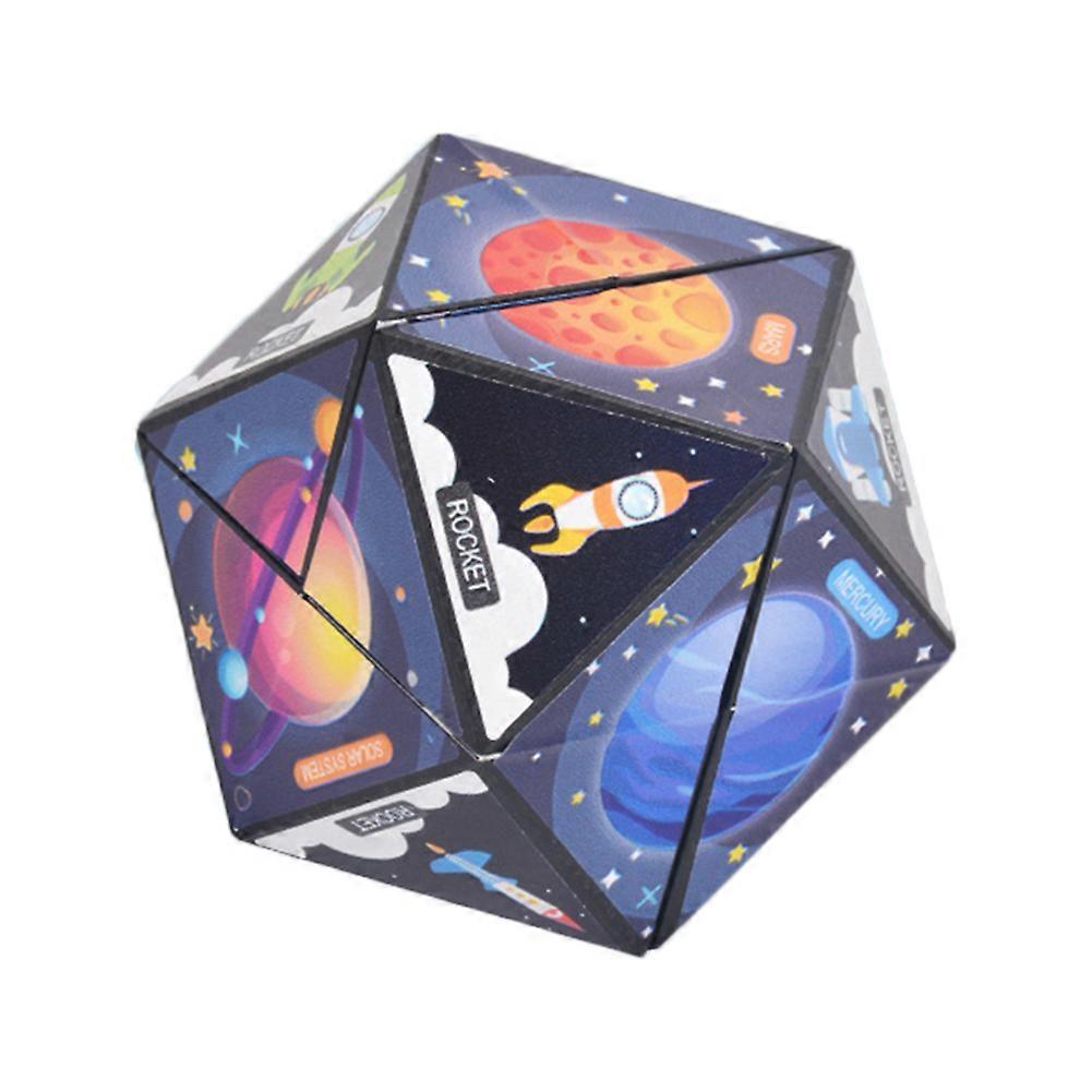 3D Geometric Cubic Toy Reversible Plastic Puzzle Cube Game Variety Puzzle Cube Antistress Toy Multipurpose for Kids Holiday Gift