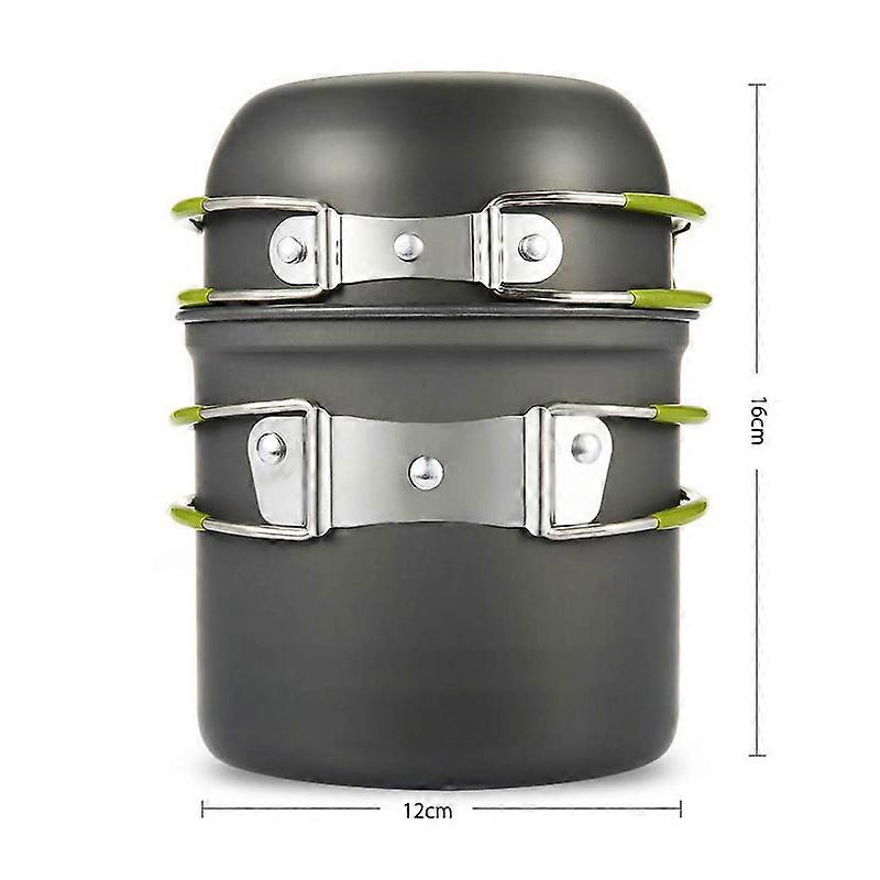 Camping picnic grill pot with single picnic portable folding pot outdoor pot set 1 person 2023
