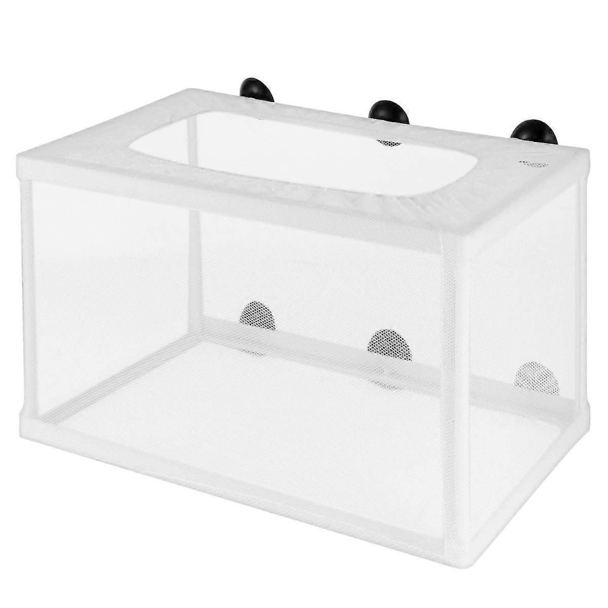 POPETPOP Fish Breeder Net Big Size Fry Hatchery Incubator with Suction Cup for Aquarium