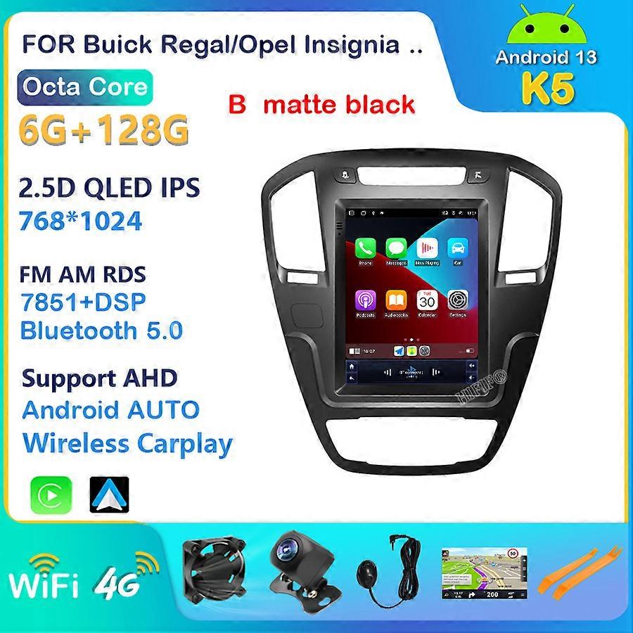 For Opel Insignia Android 13 Tesla Screen Car Radio Head-unit GPS Navigation Player 2009-2013 Carplay CD300 CD400 Regal Vauxhall