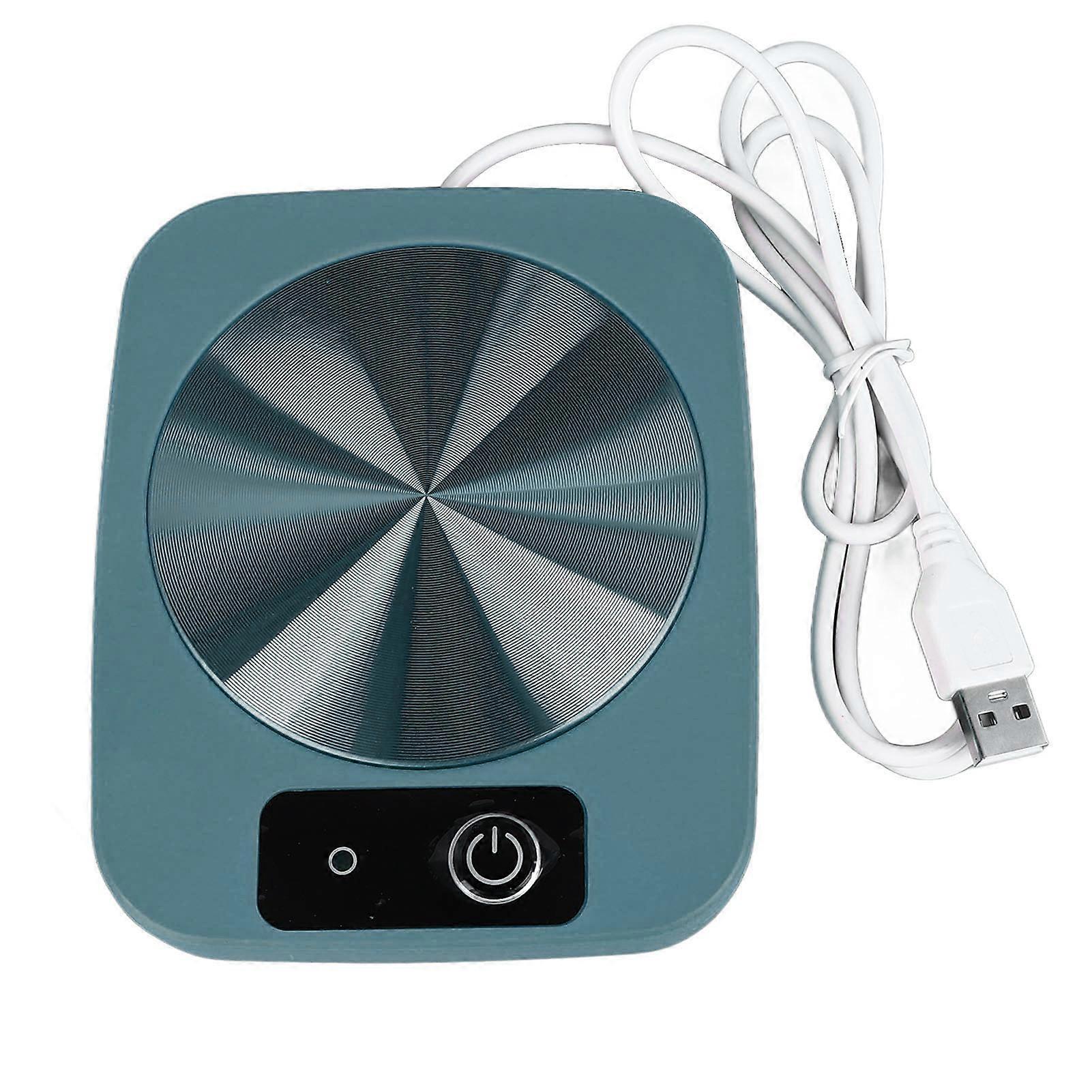 Coffee Warmer Smart Constant Temperature USB Powered Portable Mug Warmer for Office Travel Home Green
