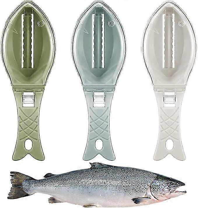 Fast Remove Fish Skin Brush Plastic Fish Scales Graters Scraper Easy Kitchen Cleaning Tool