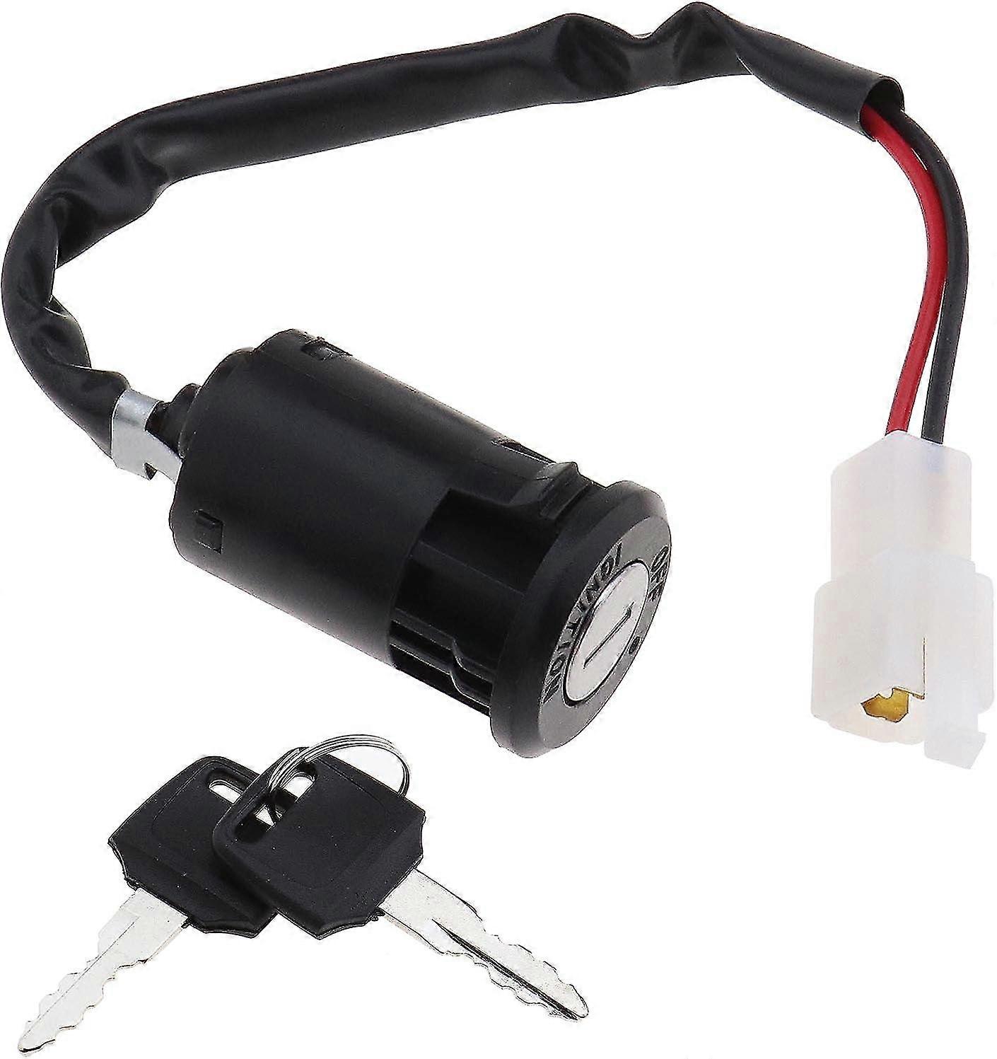 12 V Ignition Switch Ignition Cylinder Switch 2 Wire On Off with 2 Keys Car Motorcycle Boris