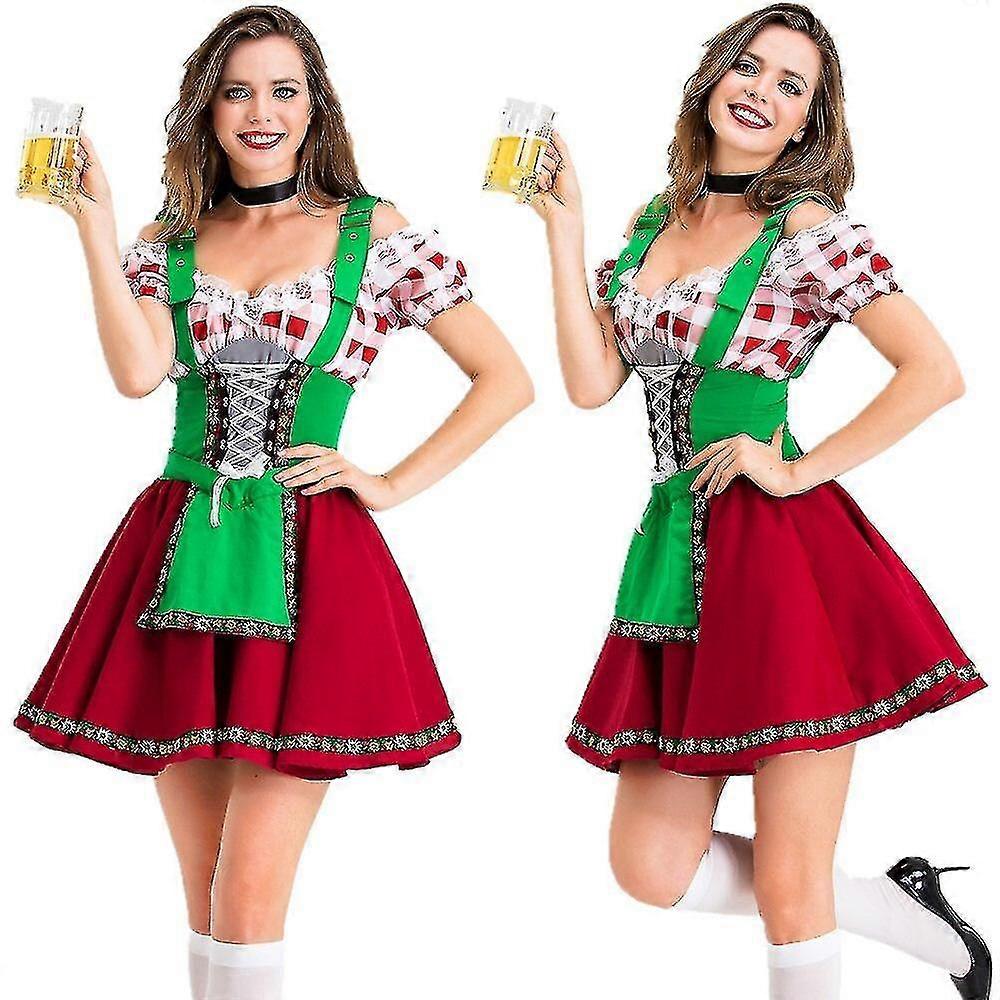 Plus Taille Femmes Allemand Oktoberfest Costume Bière Wench
