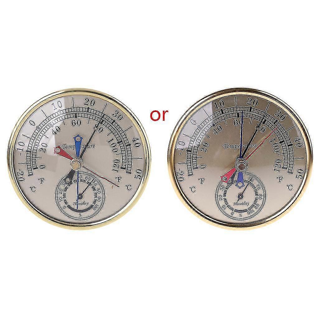 5" Min Max Thermometer Hygrometer Wall Mount Hanging Analog Temperature Humidity