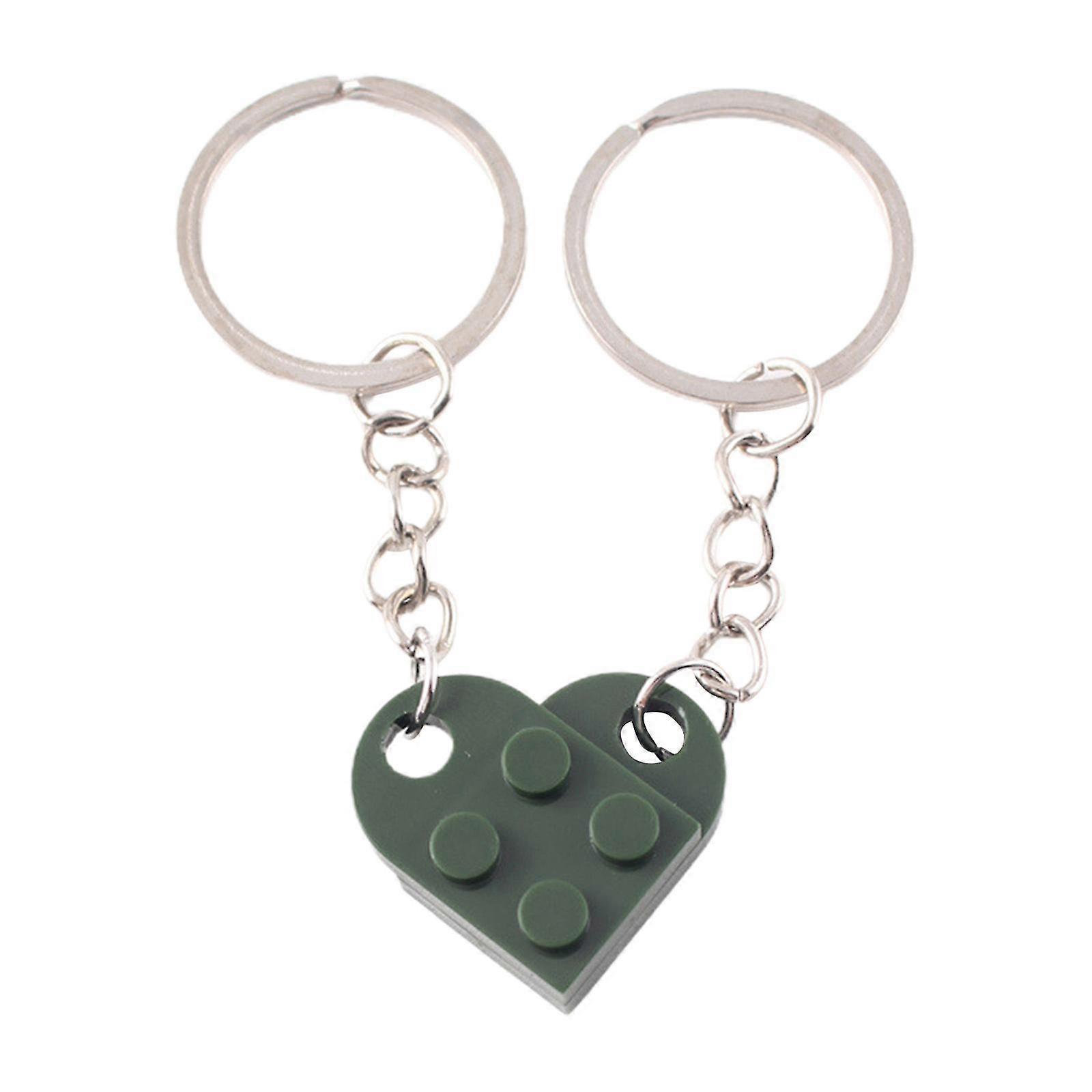 For Couples Keychain Set - Matching Heart Colorful Keychains for Girlfriend, Boyfriend, and Valentine's Day