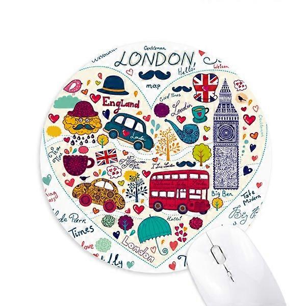 UK Landmark Flag Mauspad