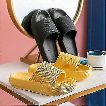 Sommer Slides Tøfler Plattform Beach Sandaler Unisex tøfler Hurtigtørke-44-45-oransje-HGDMV