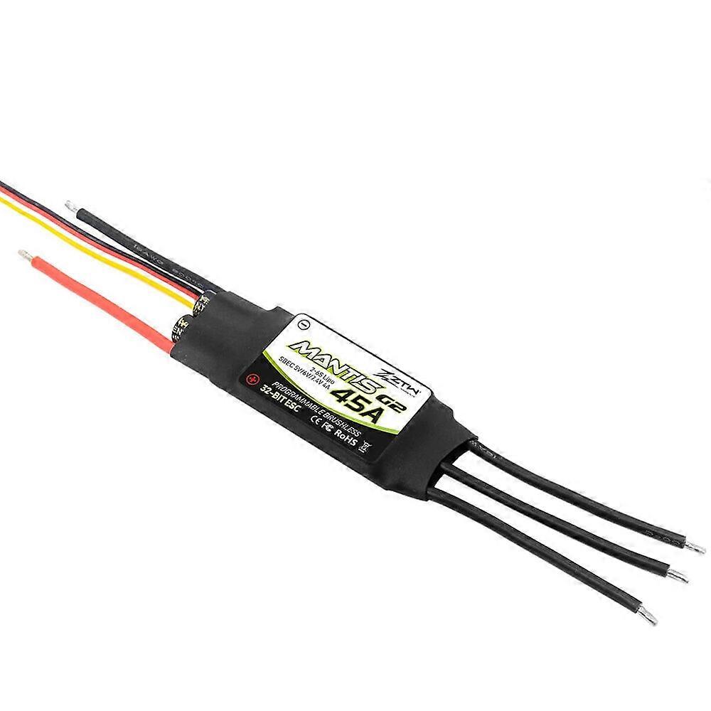 ZTW Mantis G2 45A New 32-Bit Brushless ESC With 5/6/7.4V Adjustable 4A BEC 2-6S for RC Airplane