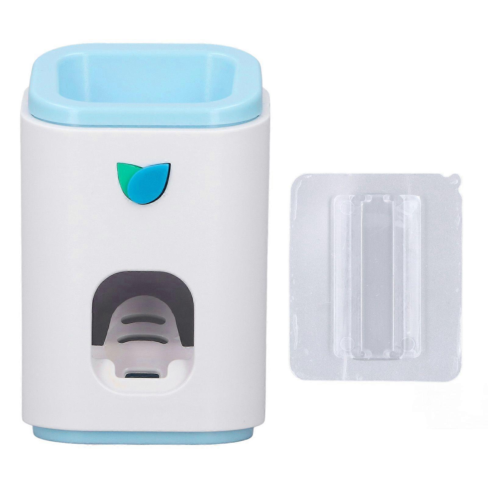 Toothpaste Dispenser Full Automatic Wall Mounting Type Plastic Bathroom Accessory for Home Bathroom UseBlue