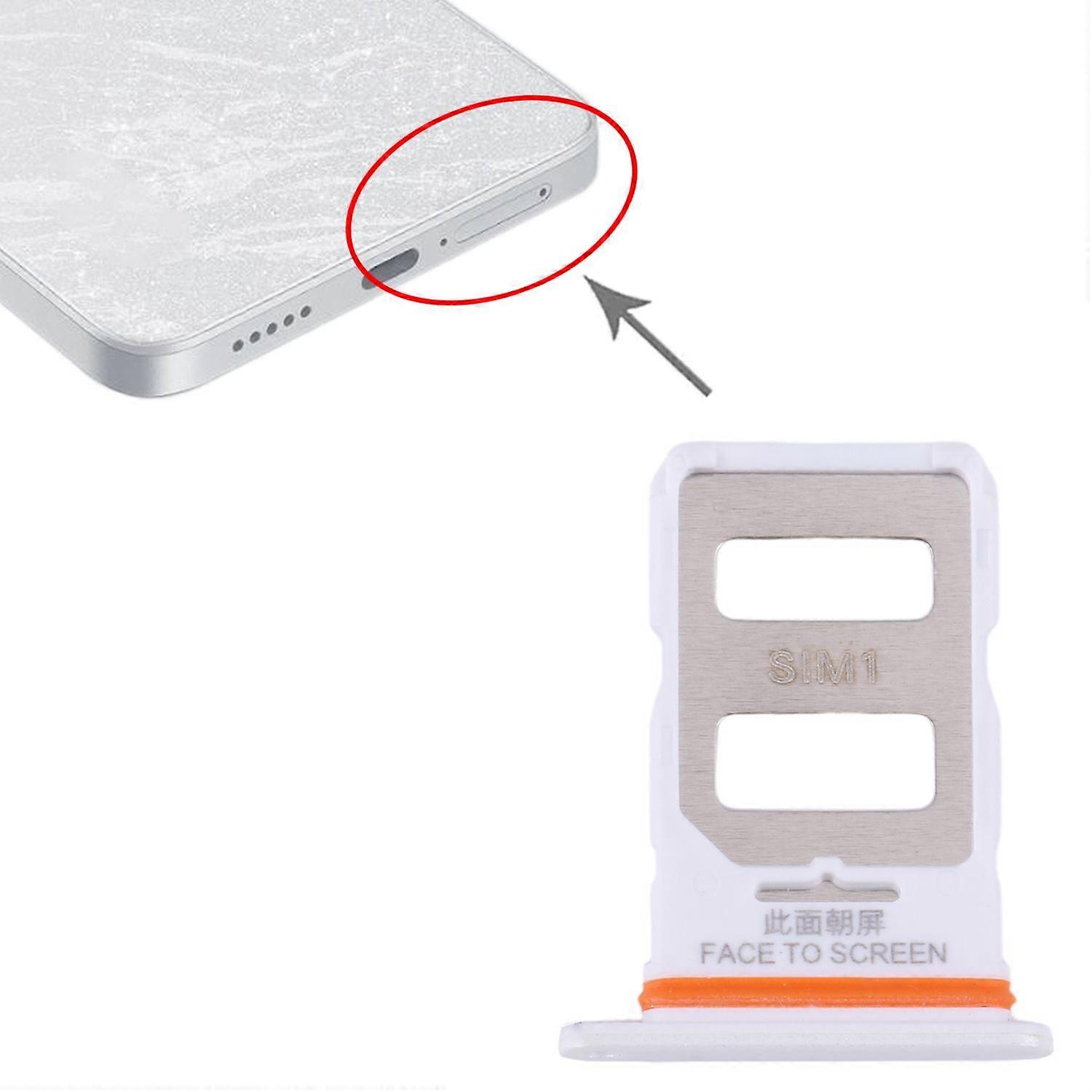 For Xiaomi Redmi Note 13 Pro 5G Dual SIM Card Holder Spare Part White