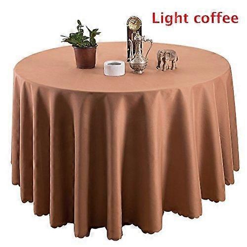 Polyester round table cloth wedding hotel decoration table cloth dining table cover