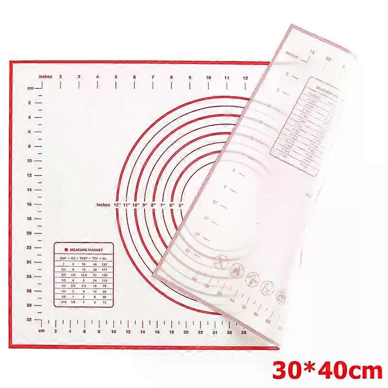 Small/Lager Silicone Pastry Mat For Rolling Dough Kneading Mat With Measurements Bakery Mat For Baking Oven Liner