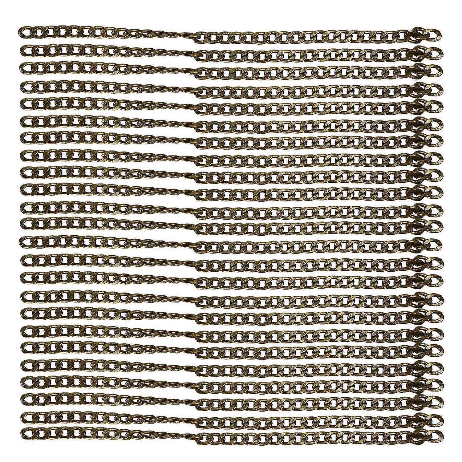 Curb Chain 10 Meters DIY Iron Sturdy Elegant Attractive Decorative Curb Chain for Jewelry Bag Access
