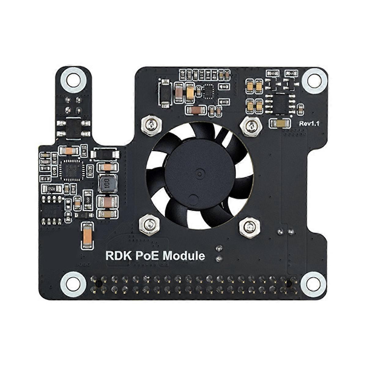 For RDK X5 PoE HAT with Fan+Heatsink for D-Robotics RDK X5 Motherboard IEEE 802.3af/At Expansion Bo