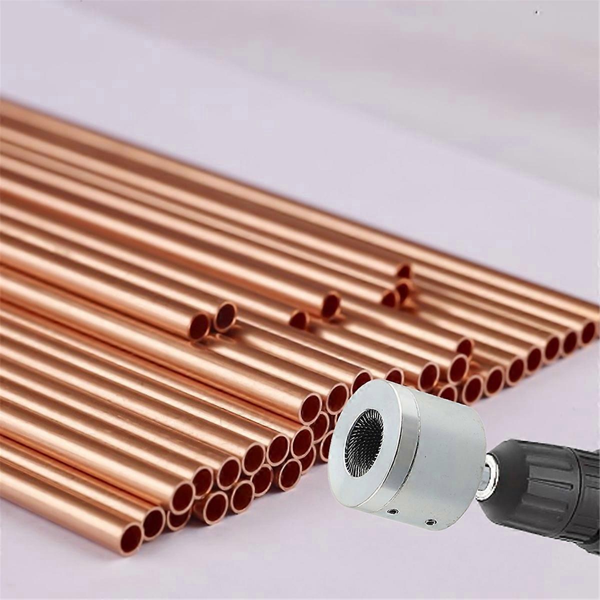 2PCS 15+22mm ηλεκτρικός καθαριστής σωλήνων τρυπανιών, βούρτσα καθαρισμού σωλήνων μετάλλων σωλήνων χαλκού για τη βιομηχανική Purp