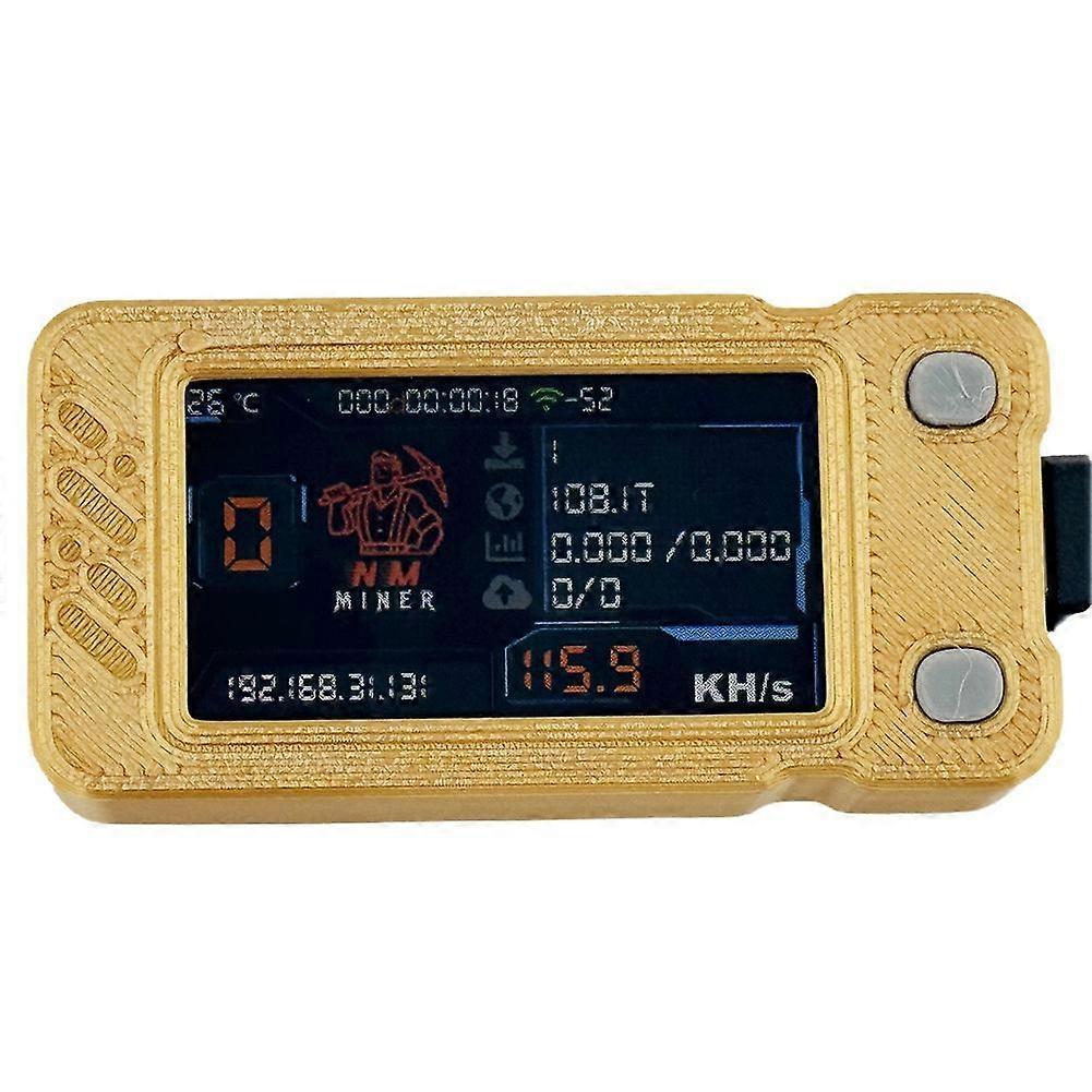 Upgraded Nerdminer 118KH/S BTC Solo Lottery Miner Mini ASIC Miner Bitcoin BTC Miner with Color Screen Nerd Miner