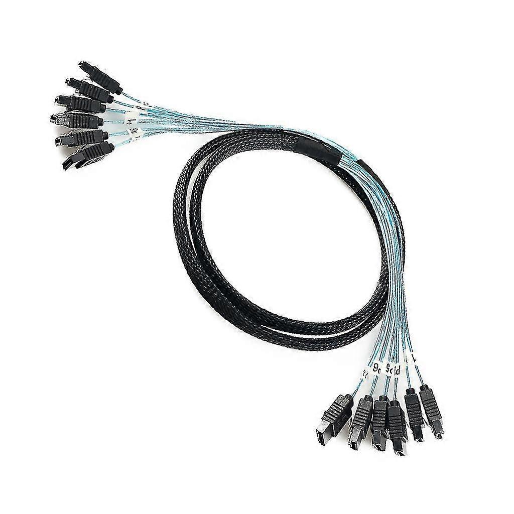 Computer Hard Disk Data Cable 6pcs Sata To Sata Cable Used For Server Mining