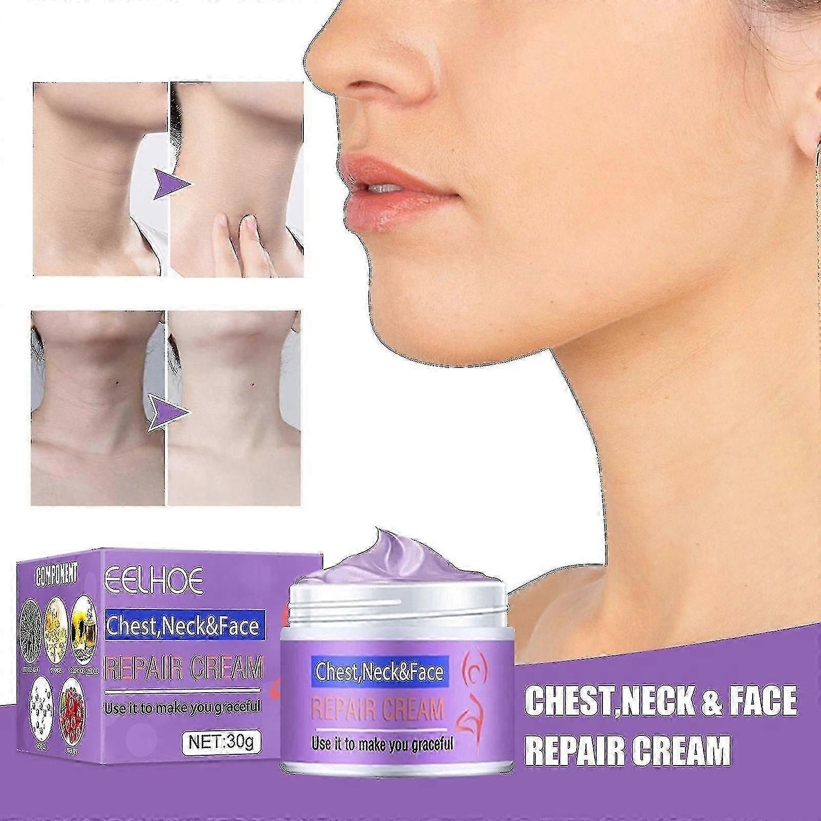 ネックファーミングクリーム、首と肩のアンチエイジングモイスチャライザー、ダブルチンリダクション、スキン