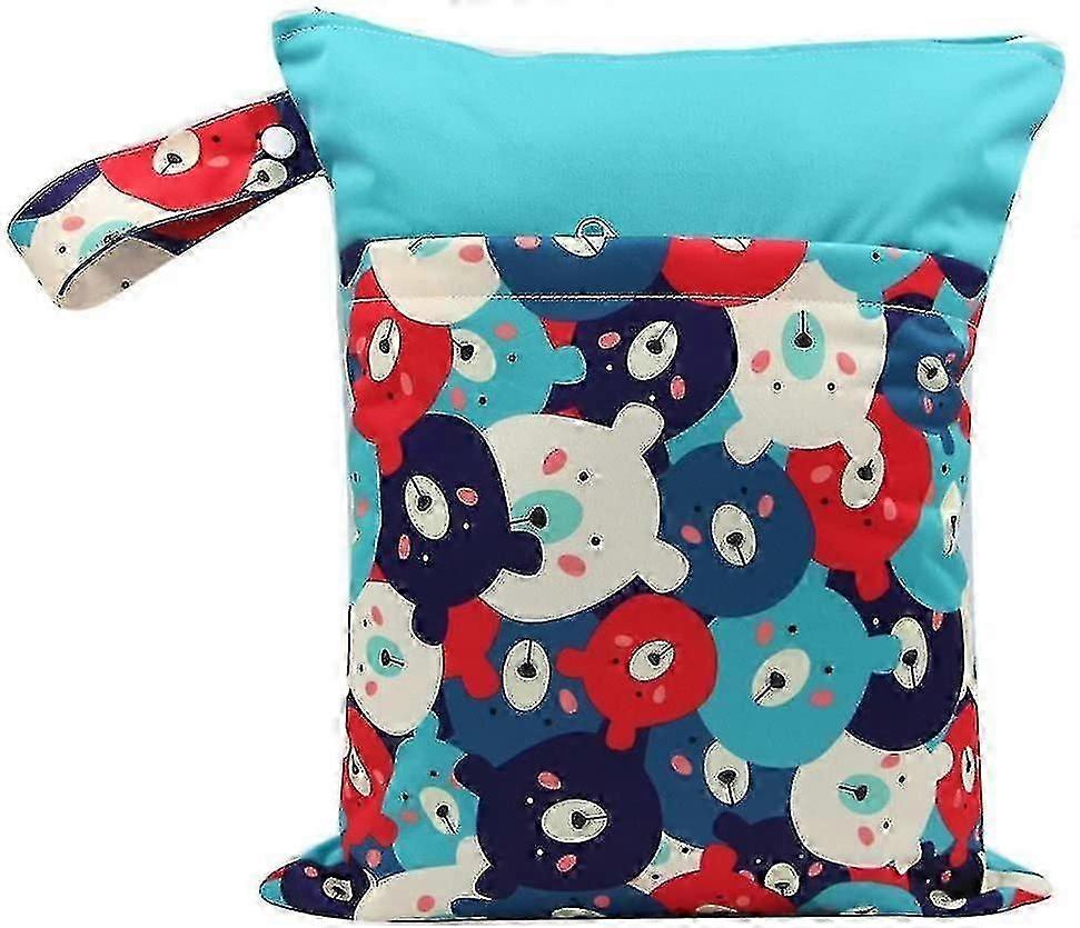 Baby Diaper Dry Storage Bag Reusable Waterproof Zipper Closure Hang Dry Or Wet
