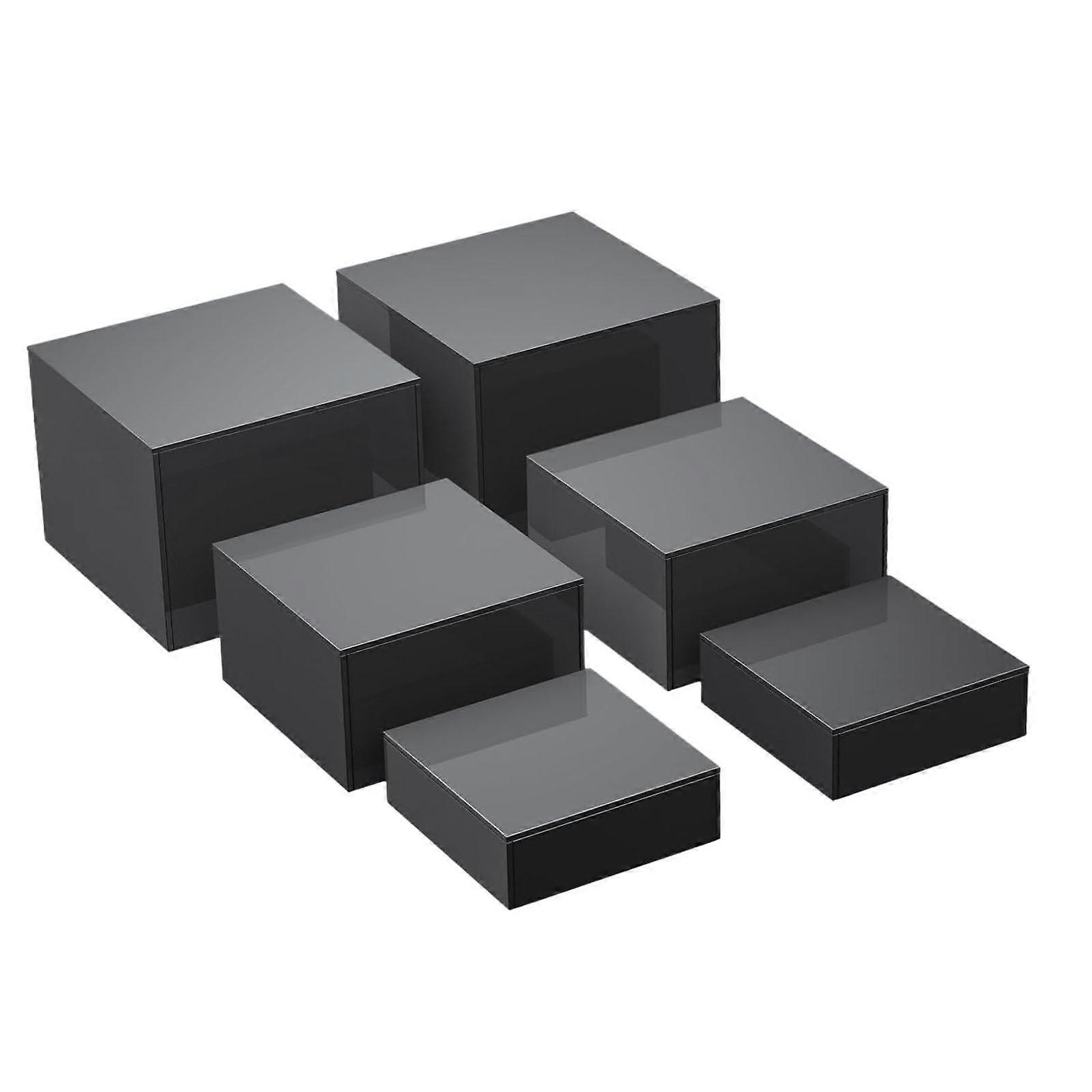6Pcs Acrylic Display Stands, Dessert Table Display Set, Acrylic Cube Display