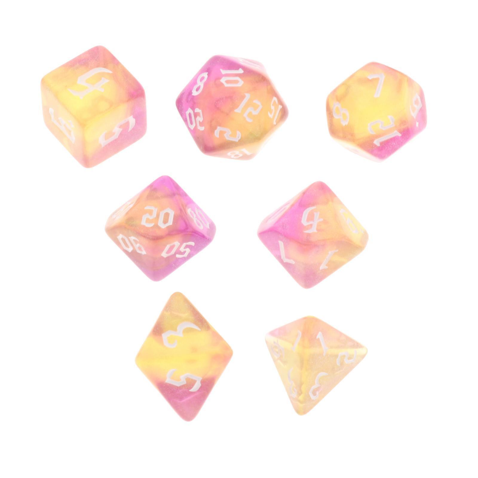 7pcs Multi Side Acrylic Set Games Educational Toys