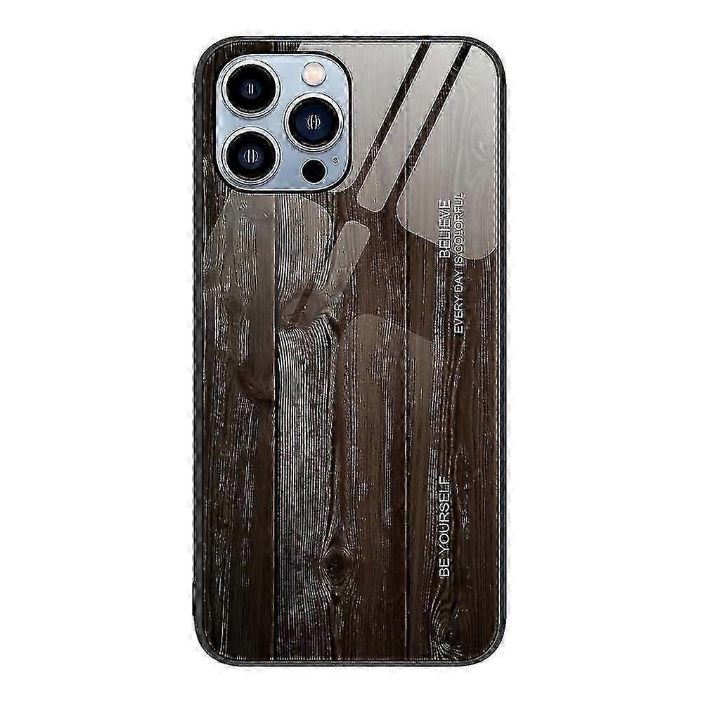 Wood Grain Gl Case compatible iPhone 15 Pro Max_Gift for G