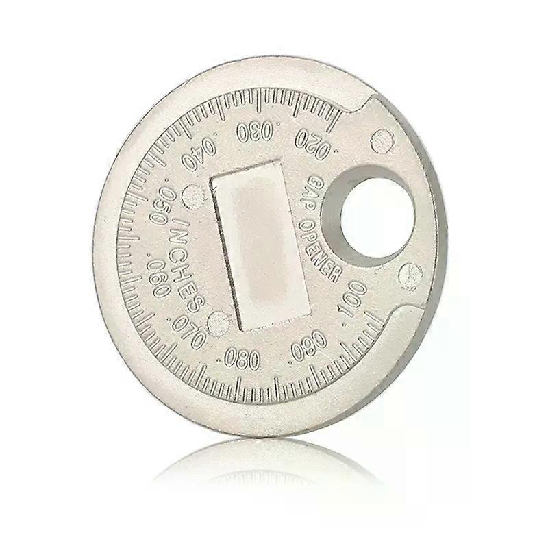 1pc Auto Ignition spark plug Gap Gauge tool Caliber Measuring Tool Currency-Type 0.6-2.4mm Range Spark Plug Gage Gap Tool Feeler