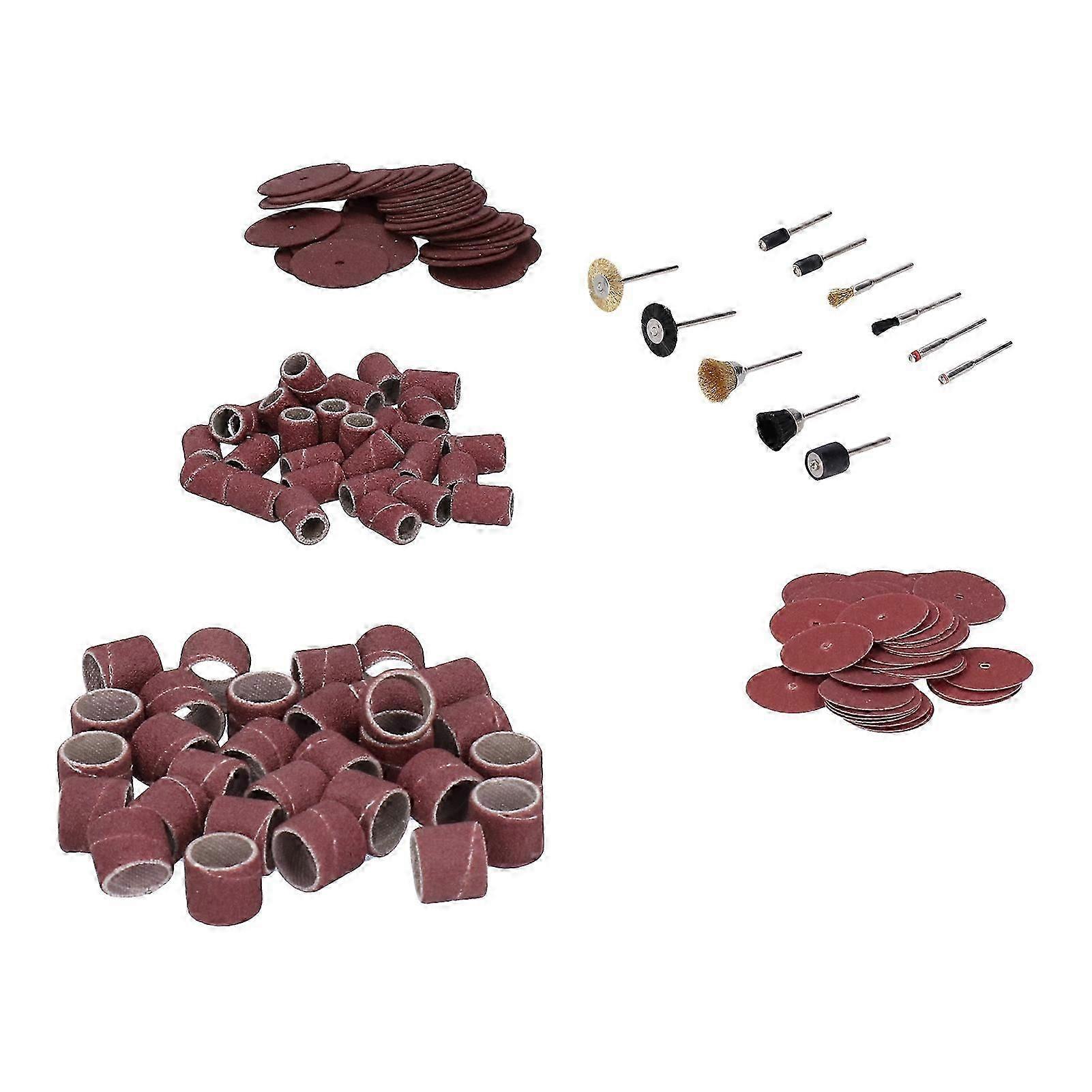 Sanding Set with Mandrels Bands Brushes Dust Removal Angle Grinder Accessory Kit