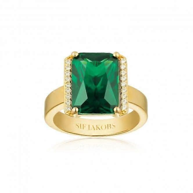 Anello Roccanova Altro Grande con Zirconi Bianchi SJ-R42267-GCZ-YG
