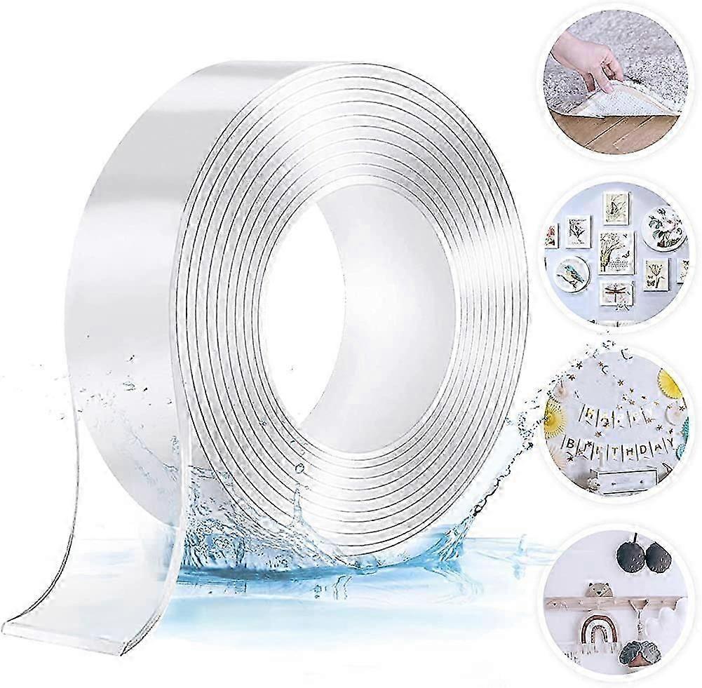 Tape, Multifunctional Non-Slip Double-Sided Adhesive Tape Transparent Traceless