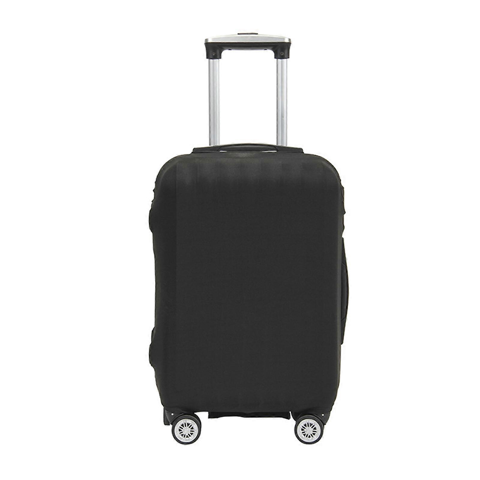 Elastiskt bagageskydd Resefodral Skydd för resväska Skyddsöverdrag bagagevagn dammskydd passar för 18-28 '' svart m