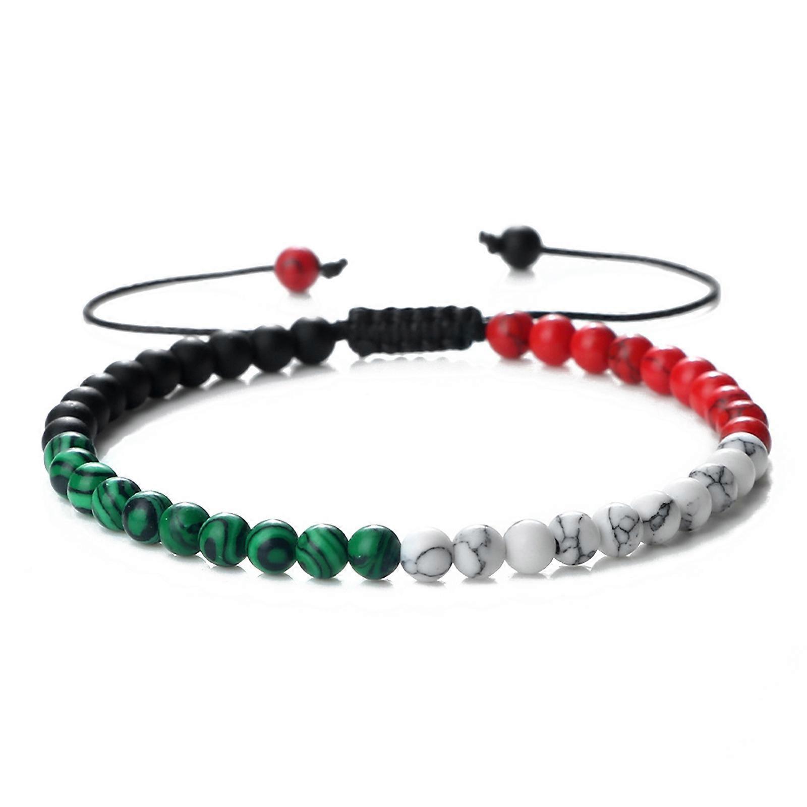 Bracelet polyvalent tissé à la main pastèque Corde de coton faite à la main avec quadruple nœud Accessoire polyvalent pour tous les âges