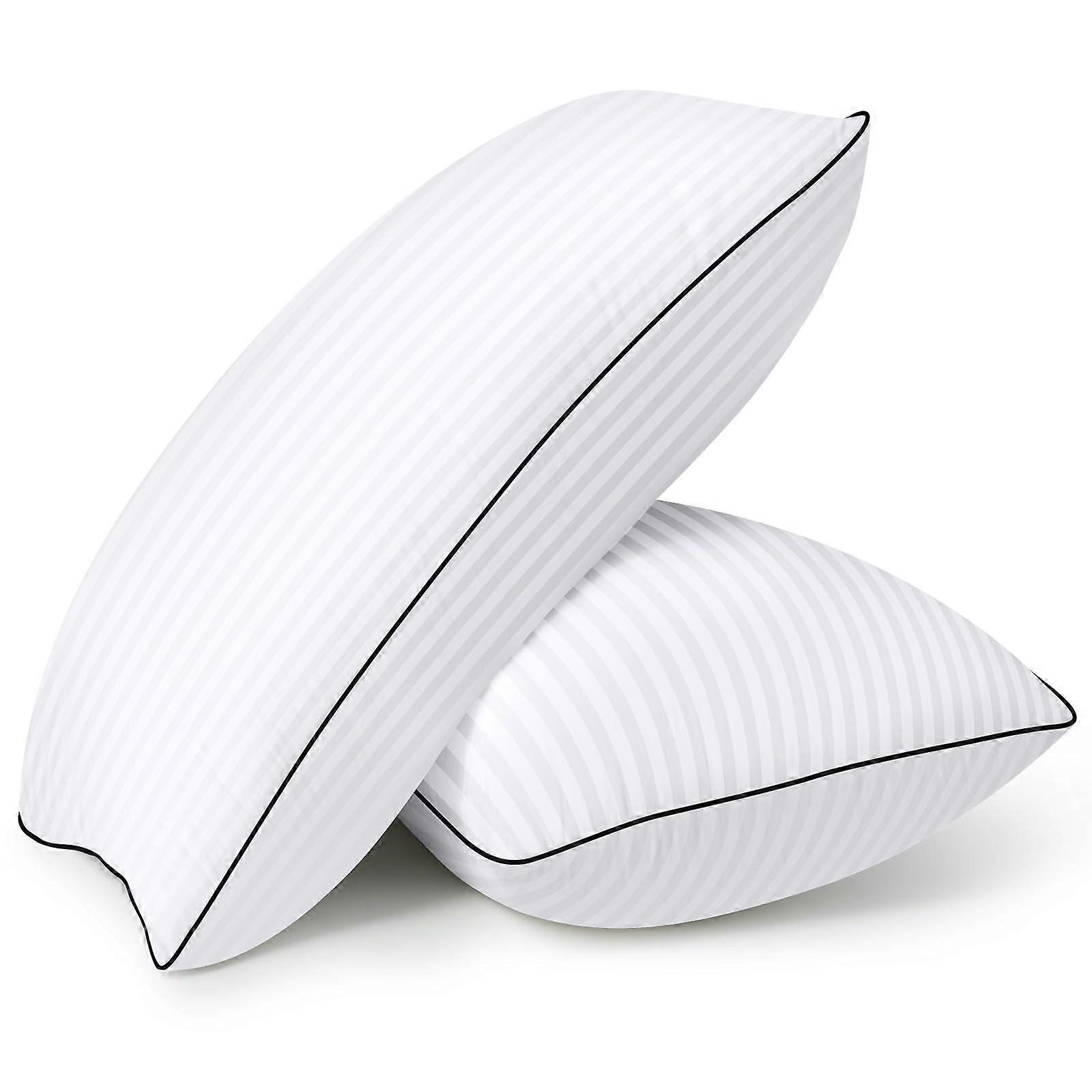 2 Pillows Soft Supportive Stomach for Sleepers Queen Size