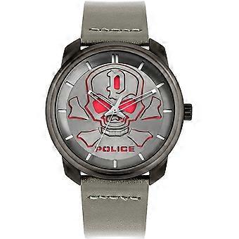 Reloj Bleder PL15714JSU.61 para hombre, de piel auténtica o sintética, color gris policial