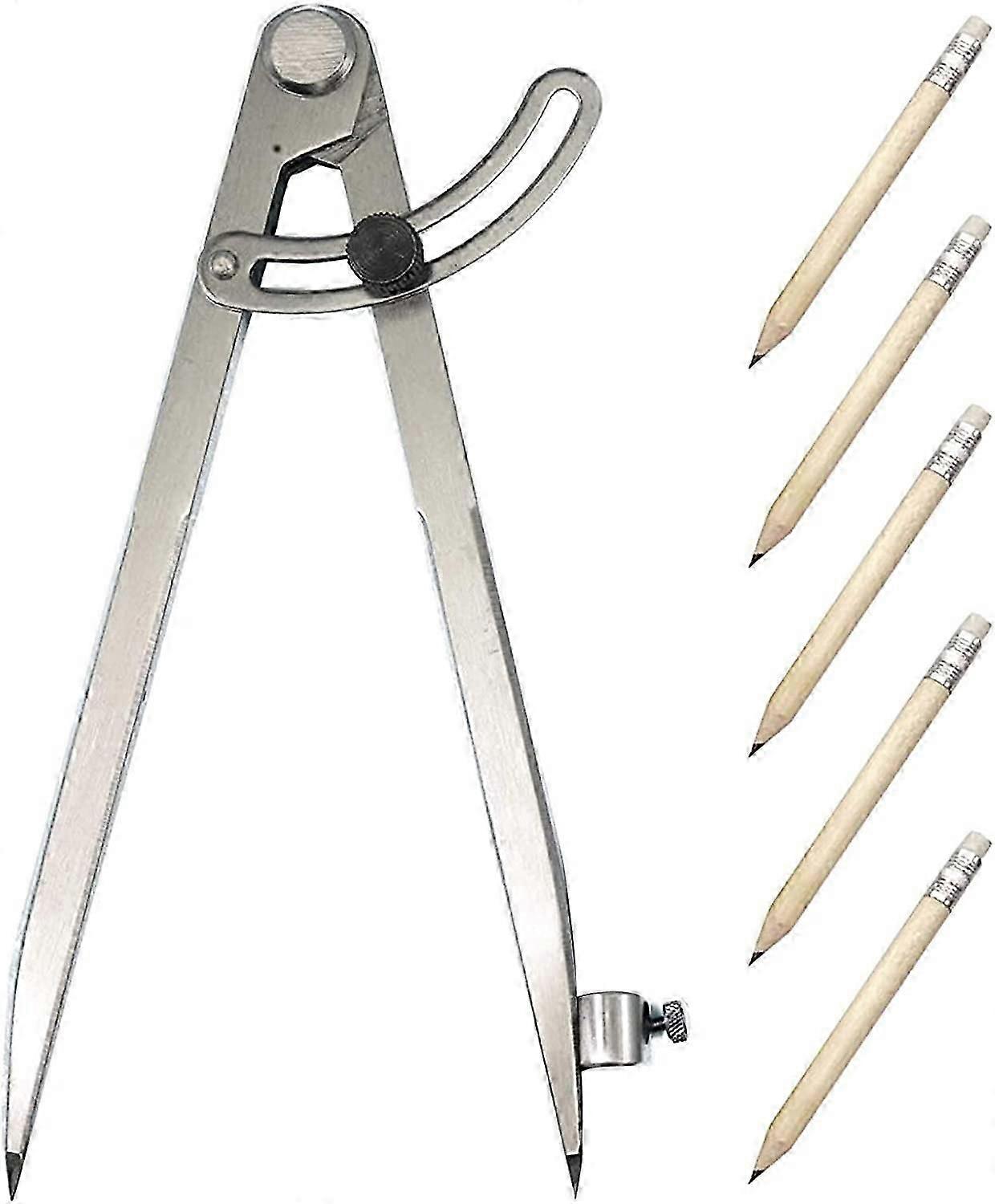 Carbon Steel Measuring Calipers with 5pcs Pencils Precision Caliper Adjustment