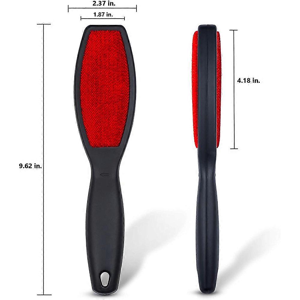 Double Sided Lint Brush, Reusable Lint Remover, Removing Pet Hair, Fuzz, Dust (2 Pack)