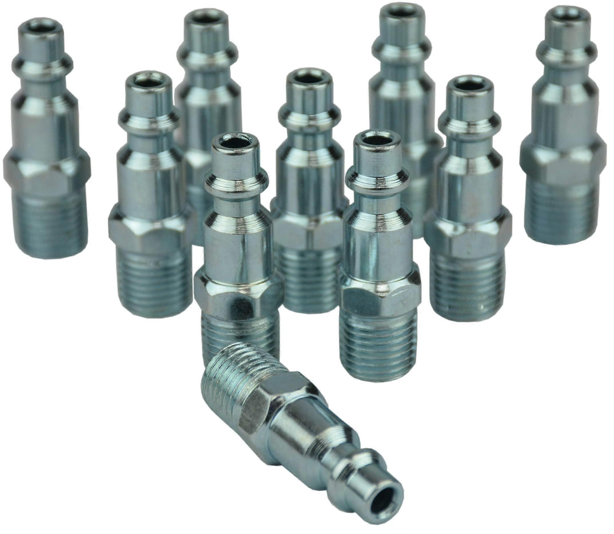 1/4 Inch NPT Plug, 1/4 Inch X Male, 10 Pack