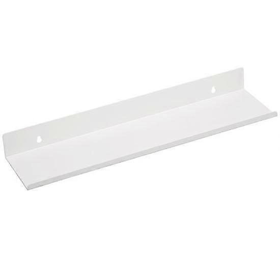 Simple L-shaped wall-mounted shelf suitable for bathroom toilet (large white)