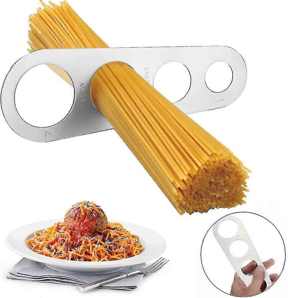 Spaghettimesser, Küchenwerkzeug zum Abmessen der Spaghettimenge mit 4 Messlöchern (misst bis zu vier Portionen für Erwachsene)